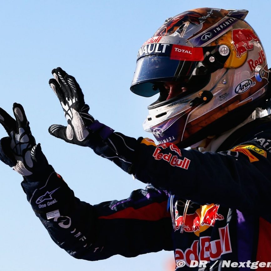 Formula 1 driver celebrating