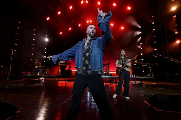 Maroon 5 live on stage